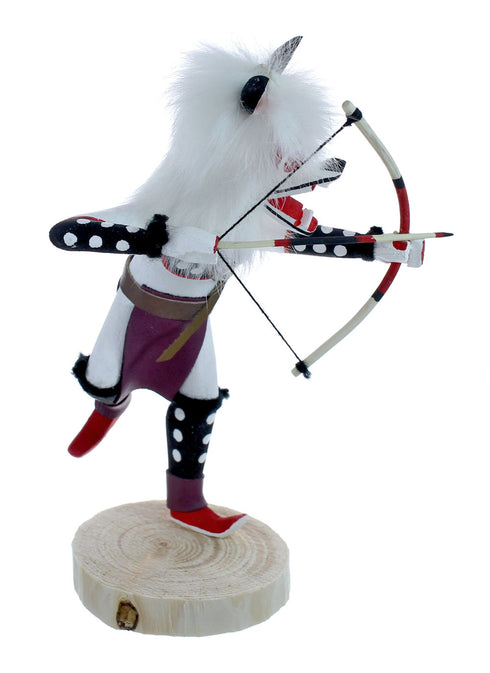 Native American White Wolf Kachina Doll JX127279